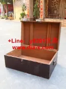 【可開發票】民國時期柚木箱老木箱出售經典復古樣式適合用作收納或茶几擺件