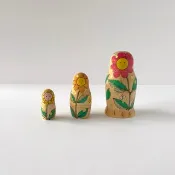 Pinkoi 代購 - 花朵俄羅斯娃娃 三個一組