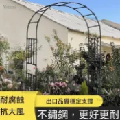 Um由米 免運⭐爬藤支架 不鏽鋼花架 玫瑰 園藝爬藤架 花架 月季拱門花架 爬藤架 花園月季薔薇花支架 鐵藝植物架 戶外