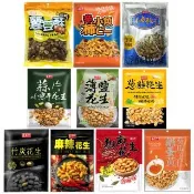 【盛香珍】休閒零食(花生類/小魚干花生/蒜片小魚干/蒜味蠶豆酥/鹹蛋黃葵瓜子仁)下酒菜