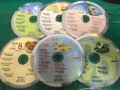 6片合售 二手裸片 DVD 專輯 巧虎 小朋友巧連智 快樂版 小班生適用 2009~2013 〈Z90〉