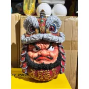 奧司玩具 醒獅達摩 公仔 雕像 daruma 不倒翁 舞龍舞獅 手工製作 生產200體 招財 財神 喜氣 公仔 過年