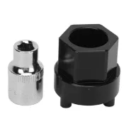 DENSO [商城] 電裝無離合器壓縮機用 7mm 套筒 3/8in 驅動交流壓縮機離合器輪轂拆卸器 5SE09C 5S