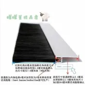 咩咩羊精品店  密封門縫條刷Fh型毛刷條除塵隔音扶梯條刷工業毛刷 LTLWJJ