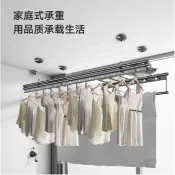 無限極台灣館 限時免運 升降曬衣架陽臺手搖雙桿式晾衣桿室內家用自動折疊曬被手動晾衣架採光罩陽光房裝