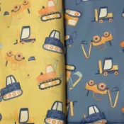 【現貨】工程車棉布/DIY手作/手作圍兜/拚布材料/棉布手作專賣店