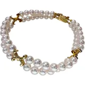 【DOKODEMO】MIKIMOTO Akoya珍珠手鍊（4.7-4.9毫米），14K金，12.2克，16厘米，女士款 [二手]