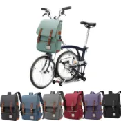 Litepro 復古自行車包適用於 Brompton 自行車電腦包戶外帆布旅行行李便攜式自行車配件