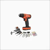 【特力屋】BLACK+DECKER 12V震動電鑽起子機120件套裝組
