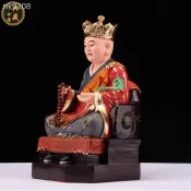 宋大峰祖師神像林靈噩通叟樹脂12吋玻璃鋼居家供奉工藝品裝飾擺件 特賣Z