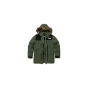 (店+)【The North Face】NF0A5B19-NYC 北面 Urban Exploration 純色拉鏈連帽防風防水保暖派克輕薄羽絨服 男款 橄欖綠