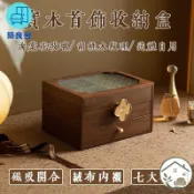 築良舍 台灣公司 免運 可開發票 【實木首飾盒 宅配免運】木質首飾盒 飾品收納盒 耳釘收納盒 多層首飾盒 實木珠寶盒 復古首飾盒 實木飾品盒2119工廠直銷 售後保障 全館折扣 店長推薦 6zl73