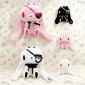 日系Gloomy Bear娃娃 眼罩泛用兔毛絨公仔 暴力兔子gloomy玩偶安撫娃娃禮物
