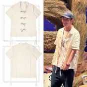 【𝑪𝑱𝑴𝑭】CLOT x AD 中式 復古蝴蝶結短袖襯衫 短袖唐裝 陳冠希同款 情侶款 潮牌 男女同款