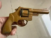 早期 台製 實心合金 玩具槍 左輪玩具手槍