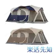 【樂活先知】『代購』 美國Coleman 露營 帳篷 六人帳  登山  野餐 戶外 藍/米色