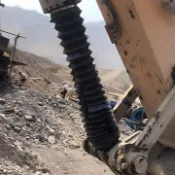 挖掘機油缸保護套 伸縮防塵罩 帆布尼龍布拉鏈防護罩 農用挖土機配件零件 油壓缸防塵套
