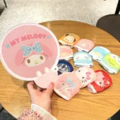 摺疊小扇子 夏天 隨身 學生團扇 迷你圓形扇