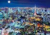 日本進口 東京夜景 拼圖 2000片 迷你拼圖 成人益智 禮物 減壓 收藏