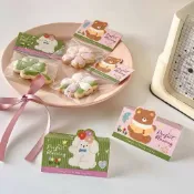 『Mi 烘培』造型紙卡透明袋套裝組 10入 小餅乾袋 點心 糖果袋 包裝袋 手工餅乾 馬林糖 紙卡 卡片 餅乾袋 生日