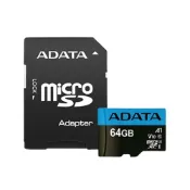 (店+)【ADATA 威剛】Premier MicroSDXC UHS-I U1  64GB 記憶卡附轉卡