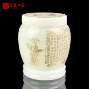 協貿國際日用品生活4館 骨灰壇骨灰罐琉璃佛教蓮花般若心經通用男女防潮防水祈福殯葬用品