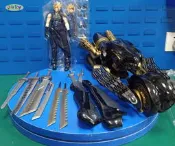 《ONLY TOY》優質港版 Play arts 改 太空戰士 7 克勞德 + 芬里爾 機車 摩托車 盒裝 高27公分