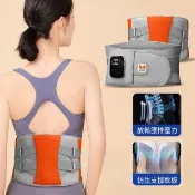 【ANTIAN】無線震動熱敷腰部按摩儀 鋼板支撐護腰固定帶 加熱按摩束腰腰帶(非醫療使用)