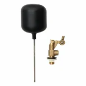 (店+)【蝴蝶衛浴】4分 美式水塔進水器浮球開關.美式可調浮球.進水器.浮球.浮球凡而. 1/2.水塔進水器