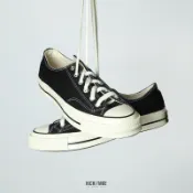 CONVERSE 1970 ALL STAR 黑色 低筒 帆布鞋 奶油頭 黑標 三星標 男女鞋【162058C】