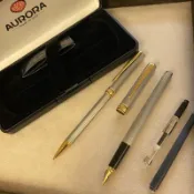 [ Pen101筆來筆趣] Aurora Maggellano 金鉻直條 FP+BP對筆