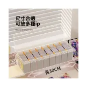 (店+)小卡收納盒翻蓋閃卡奧特曼遊戲王卡盒桌面透明防塵盒識字卡片收納 🔥書香雅閣🔥