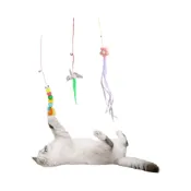 (店+)掛門逗貓棒 緞帶玩具 貓咪自嗨玩具 掛門玩具 盪鞦韆玩具 懸掛彈力繩 逗貓玩具