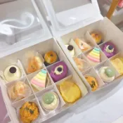 遇見幸福ღ烘培紙盒六宮格九宮格水果塔甜品包裝盒【10組起訂⭐️不含緞帶】6格9格食品包裝盒烘焙包裝用品蛋糕捲水果塔檸檬塔