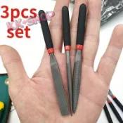 🍀KK*Shop🍀迷你模型小銼刀 套裝手工整形銼 耐用118mm半圓齊頭圓 三件套什錦銼