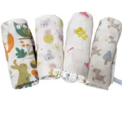 (店+)【凱美】凱美棉業｜8入組 隨機出色 日式 紗布長巾 高密度超柔順 四層紗 印花長巾 長手帕  - 高密度超柔軟四層紗布加長巾