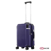 ACE BAGS & LUGGAGE 22吋 Pentex ace.真皮提把質感可擴充登機箱/行李箱(多色可選 05171) (煞車輪/防刮痕表面材質)