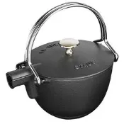法國 Staub 鑄鐵 茶壺 水壺 1.15 L (黑色) ~