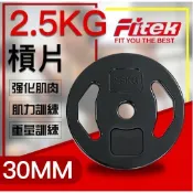 【Fitek】2.5KG槓片單片／2.5公斤槓片／水泥槓片／手抓孔塑膠槓片 孔徑28mm～30MM／適用於迪O儂槓桿