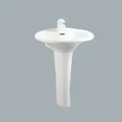 Homebox 好博家 online Store HCG麗佳多增安全洗臉盆長柱/不含水龍頭/L4182SAdbR+F4185LAdb