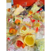 水果甜筒軟糖 300克︱600克︱ 甜筒軟糖 婚禮小物 生日派對 喜糖 造型軟糖 生日會 校慶水果🍦🍦🟡🟢