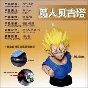 【24小時發貨】 魔化 GK  七龍珠 達爾 貝吉塔 1：1魔貝 半身胸像 擺件彫像盒裝 港版