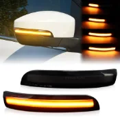 兩隻 福特Kuga Escape EcoSport 2013-2018動態轉向信號燈LED側翼後視鏡順序指示燈 免改直上