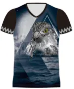 Be Light 【逐光】BeLight 專屬設計_V領 T-Shirt_女_B004個性款大冠鷲 / B005彩虹漫步宇宙 / B006機器人灰世界 短袖 訓練 戶外 休閒運動 排汗_POLO衫 T恤 背心 挖背背心 斜肩運動衣 三鐵衣