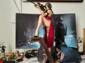 挪威的森林 【可開發票】【特惠超低】綠葉工作室 喪尸女獵手1/4艾達王非綠葉006雕像GK 蒂法 最終幻想 生化危機2模型