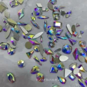 Rainbow Nail 美甲異形平底鑽AB混合 美甲異形鑽 美甲大鑽