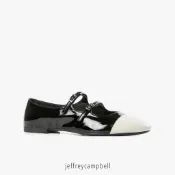 【Jeffrey Campbell】Satine-CP 配色條帶芭蕾舞平底鞋(3色)47-6020