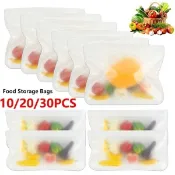 10Pcs EVA food preservation storage bag, fruit and vegetable