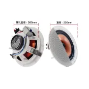 【DESV】天花板吸頂喇叭 8吋25W 定壓同軸高音嵌入式 背景音樂廣播