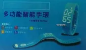 FORD 福特汽車 W2多功能USB智能3D計步器健康手環(藍)
